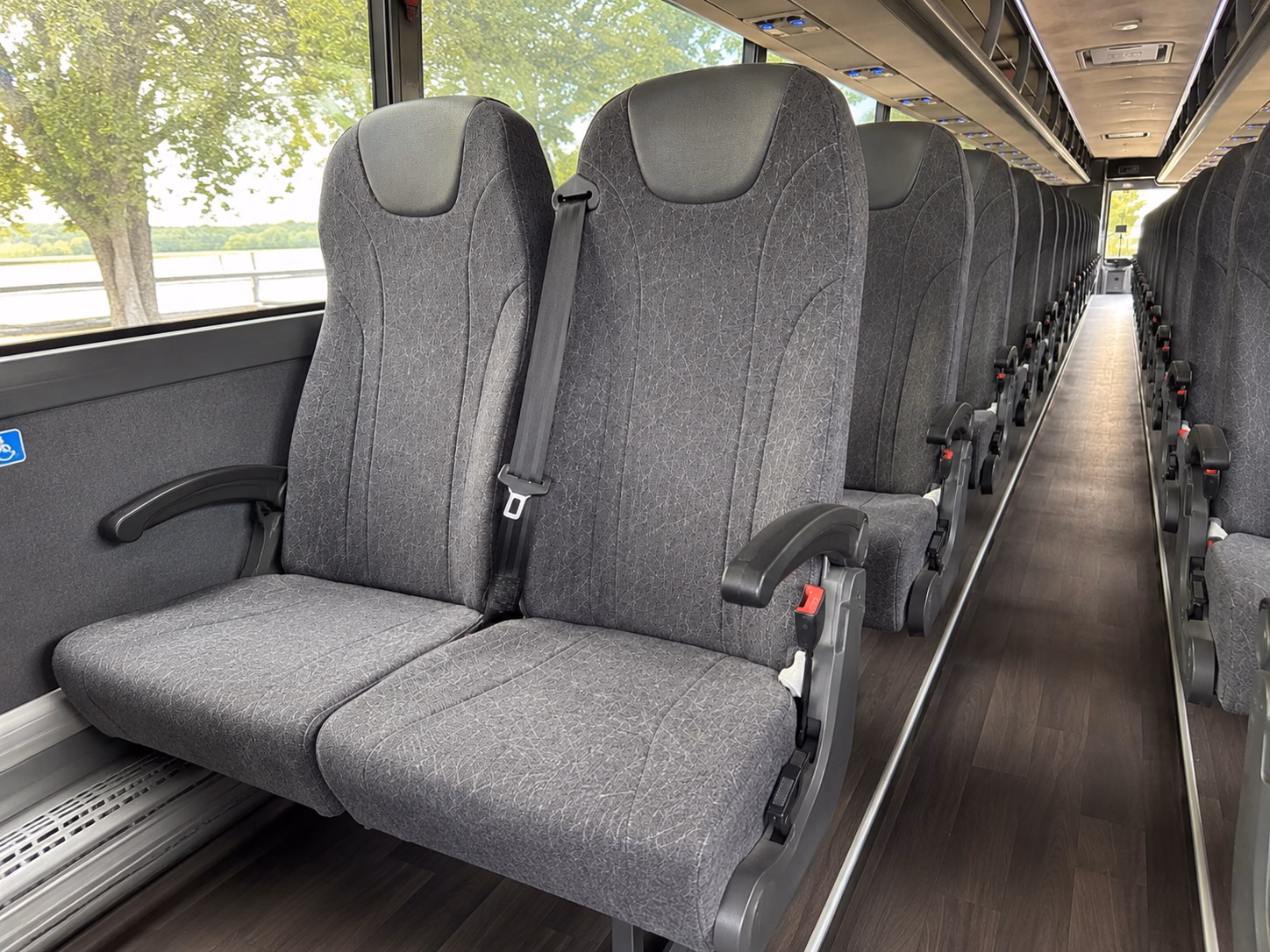 erie religious group transportation onboard seating